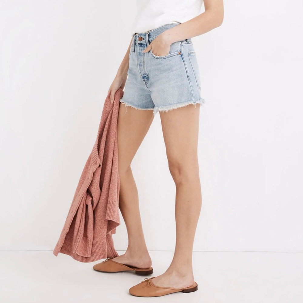 Madewell Relaxed Denim Shorts in Cedarcroft Wash Size 27